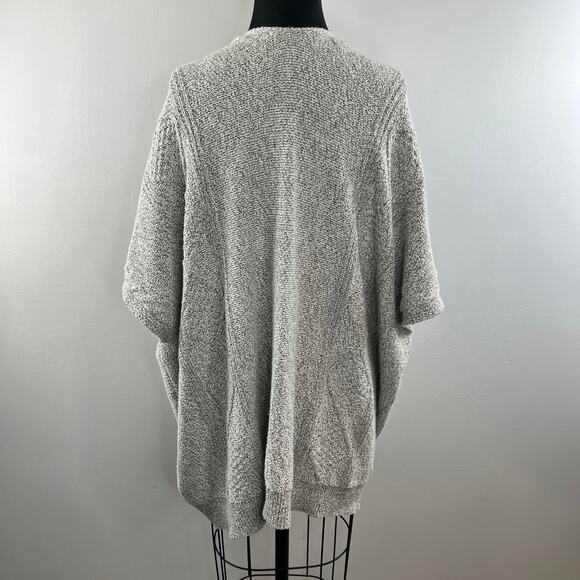 Aritzia COMMUNITY Gray Heather Open Chunky Knit Dolman Cardigan Sweater XS / S - Picture 6 of 8
